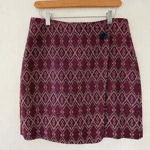 NWOT Loft Brick Red Nubby Skirt Sz 4